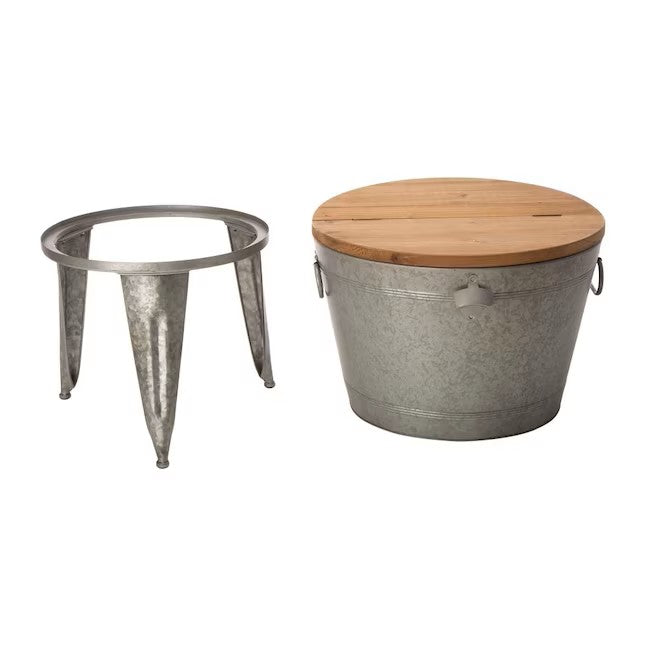 8-Gallon Multi Galvanized Iron Ice Bucket