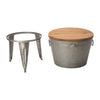 8-Gallon Multi Galvanized Iron Ice Bucket