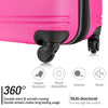 3 Piece Luggage Set Hardside Spinner Suitcase with TSA Lock