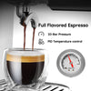 20-Bar Semi-Automatic Espresso Machine with Auto-Frothing System