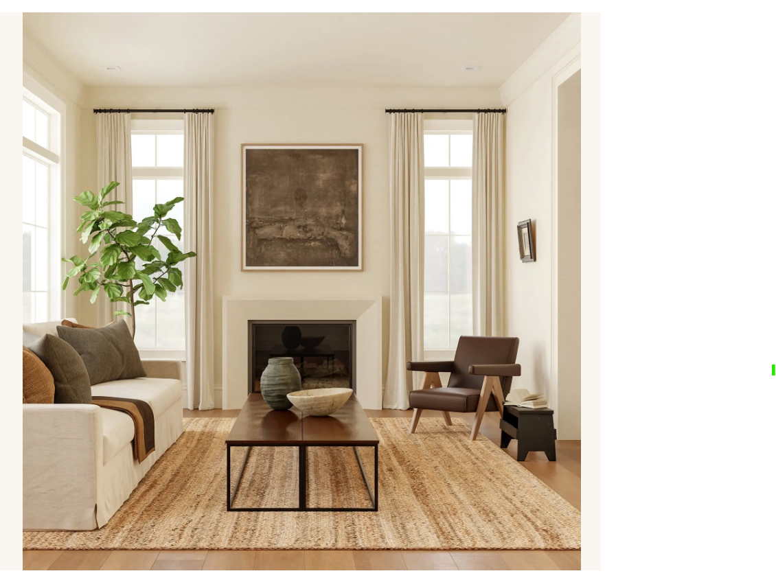 Jute Braided Rug 4' x 6'