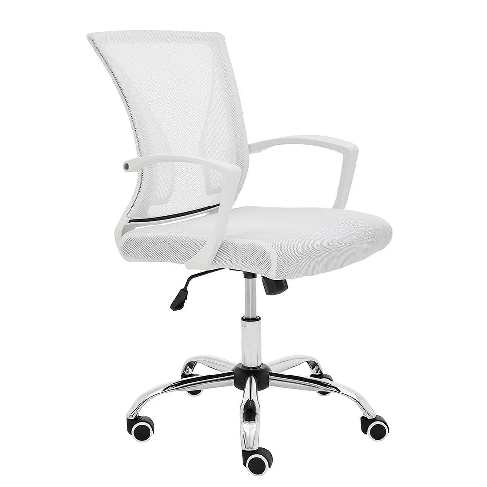 Zuna Mid-back Office Chair - White/White