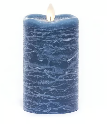 Mirage Gold Collection Flameless LED Pillar Candle Set of 3