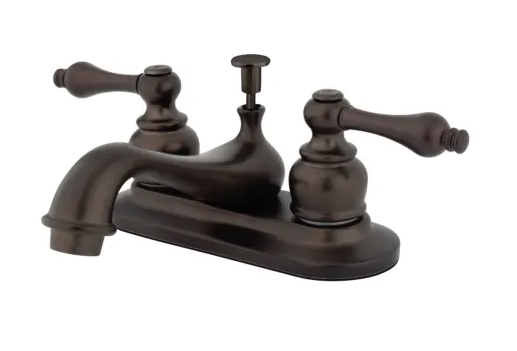 Restoration Centerset Bathroom Faucet with Pop-Up Drain Assembly
