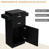 Wooden Salon Barber Cabinet with Lock for Hair Stylist Hairdresser