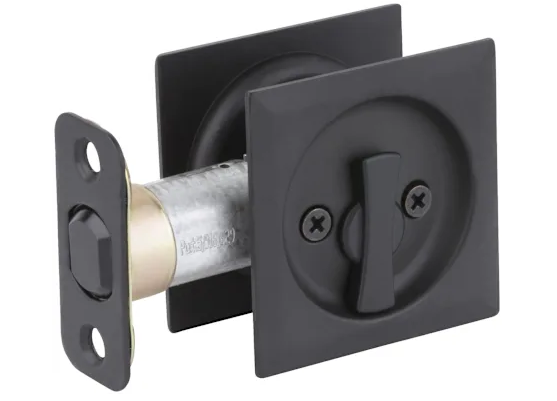 Square Privacy Bed/Bath Pocket Door Lock