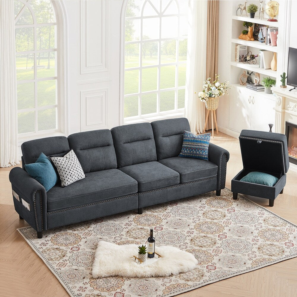4 Seater L Shaped Reversible Sectional Sofa, final cut