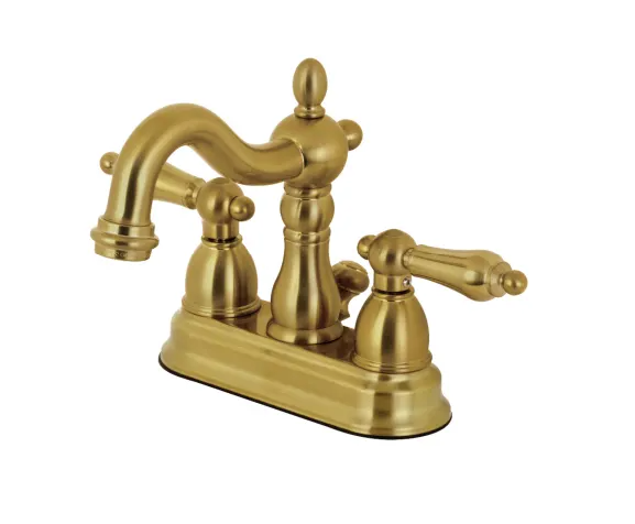 Kingston Brass Heritage Centerset Bathroom Faucet with Pop-Up Drain Assembly