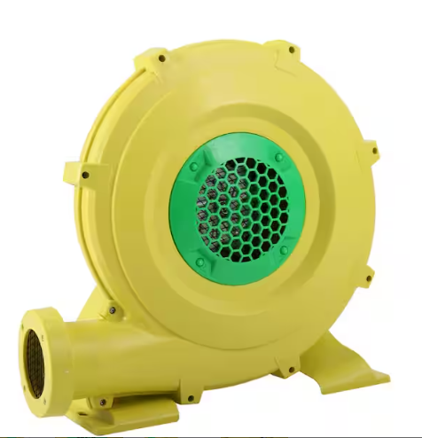 Air Blower Pump Fan for Inflatable Bounce Castle Yellow and Green