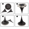 8 Pack Outdoor Solar Garden Landscape Ground Lights with Waterproof (White)