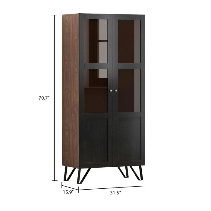 2-Door Acrylic-Fronted Display Cabinet Perfect for Organize