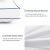 2 Pack Goose Feather Down Bed Pillow - White - Medium-Firm - King