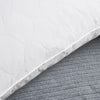 2 Pack Goose Feather Down Pillows with Quilted Cotton Cover - White - Medium - King