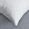 2 Pack Goose Feather Down Pillows with Quilted Cotton Cover - White - Medium - King