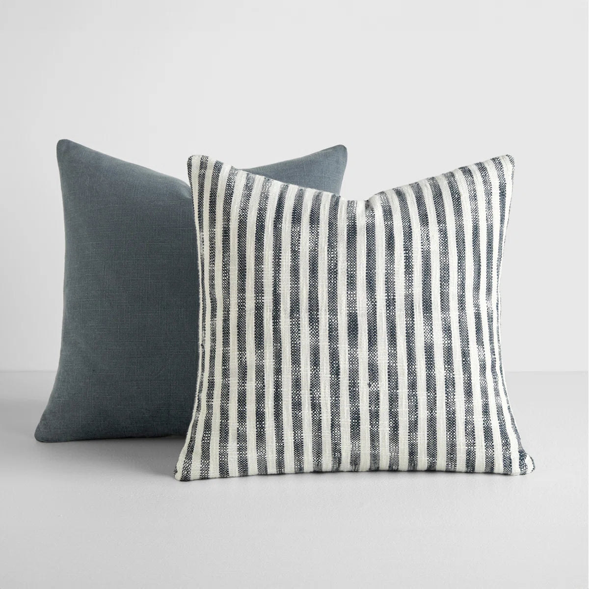 Whitewashed and Distressed Cotton Decor Throw Pillow