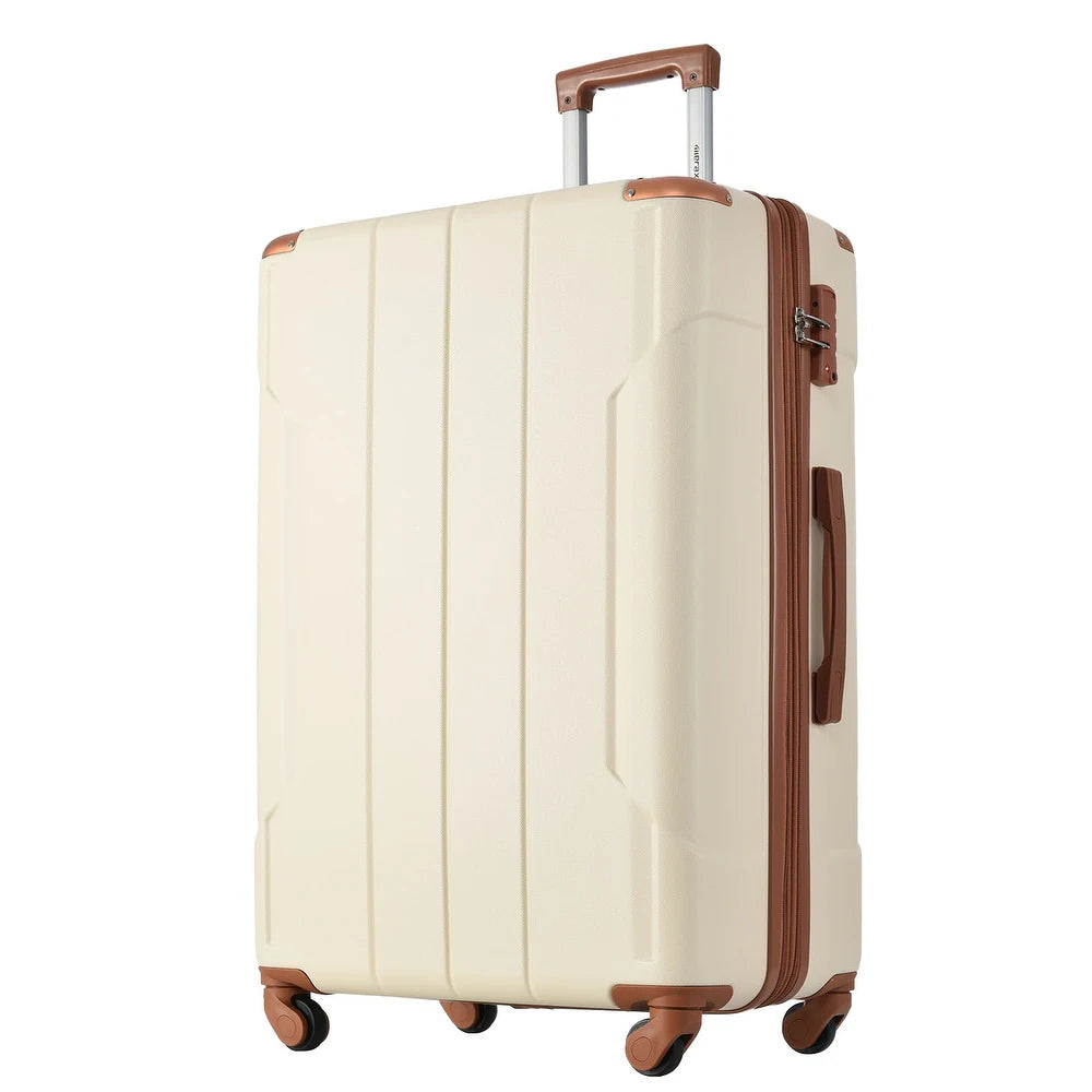 2 Pieces Travel Suitcase ABS Hardside Luggage Sets Expandable w/Silent Spinner Wheels & TSA Lock