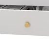 2-drawer Nightstand with One Open Shelf - White