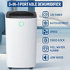 Dehumidifier, 30 Pint/Day Dehumidifiers with Drain Hose