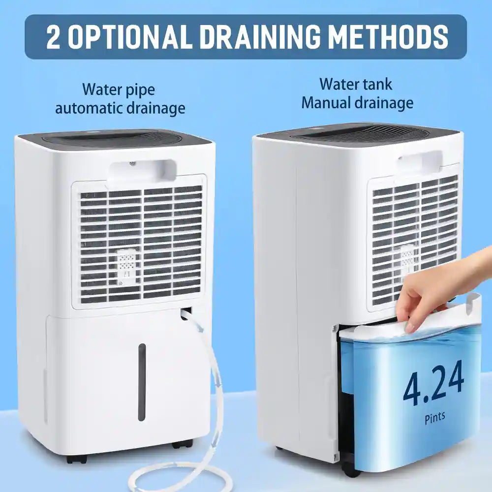 Dehumidifier, 30 Pint/Day Dehumidifiers with Drain Hose