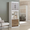Storage Cabinet with Drawers and Touch Sensor LED Lighting