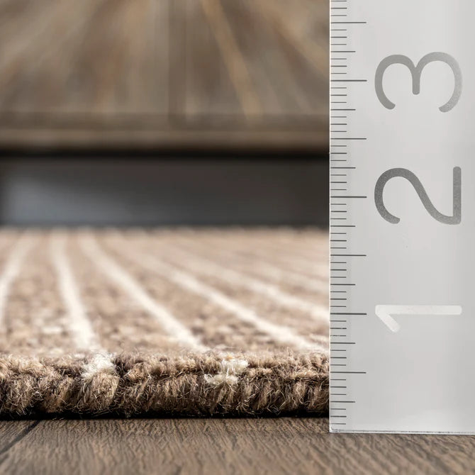 Melrose Checked Wool Area Rug 5'x8'
