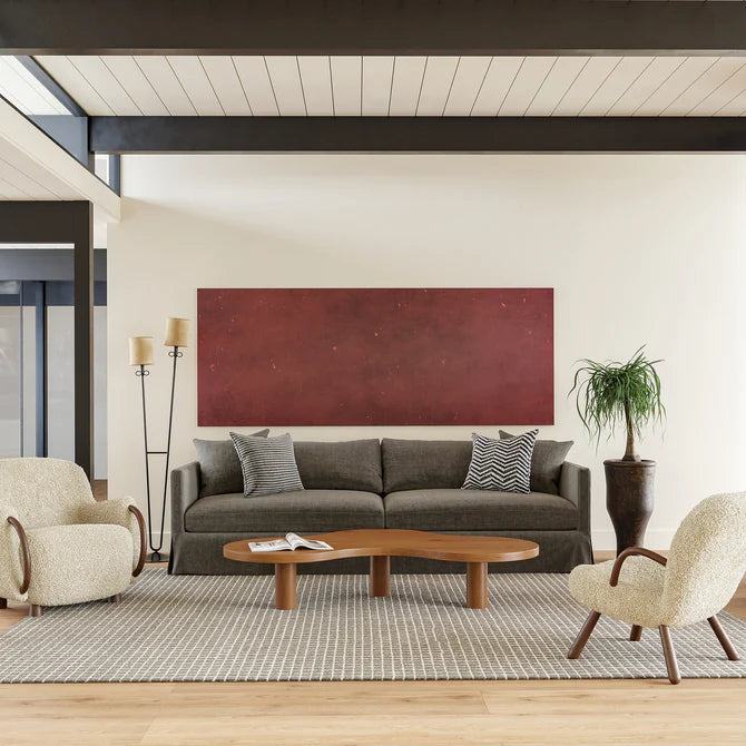 Melrose Checked Wool Area Rug 3'x5'