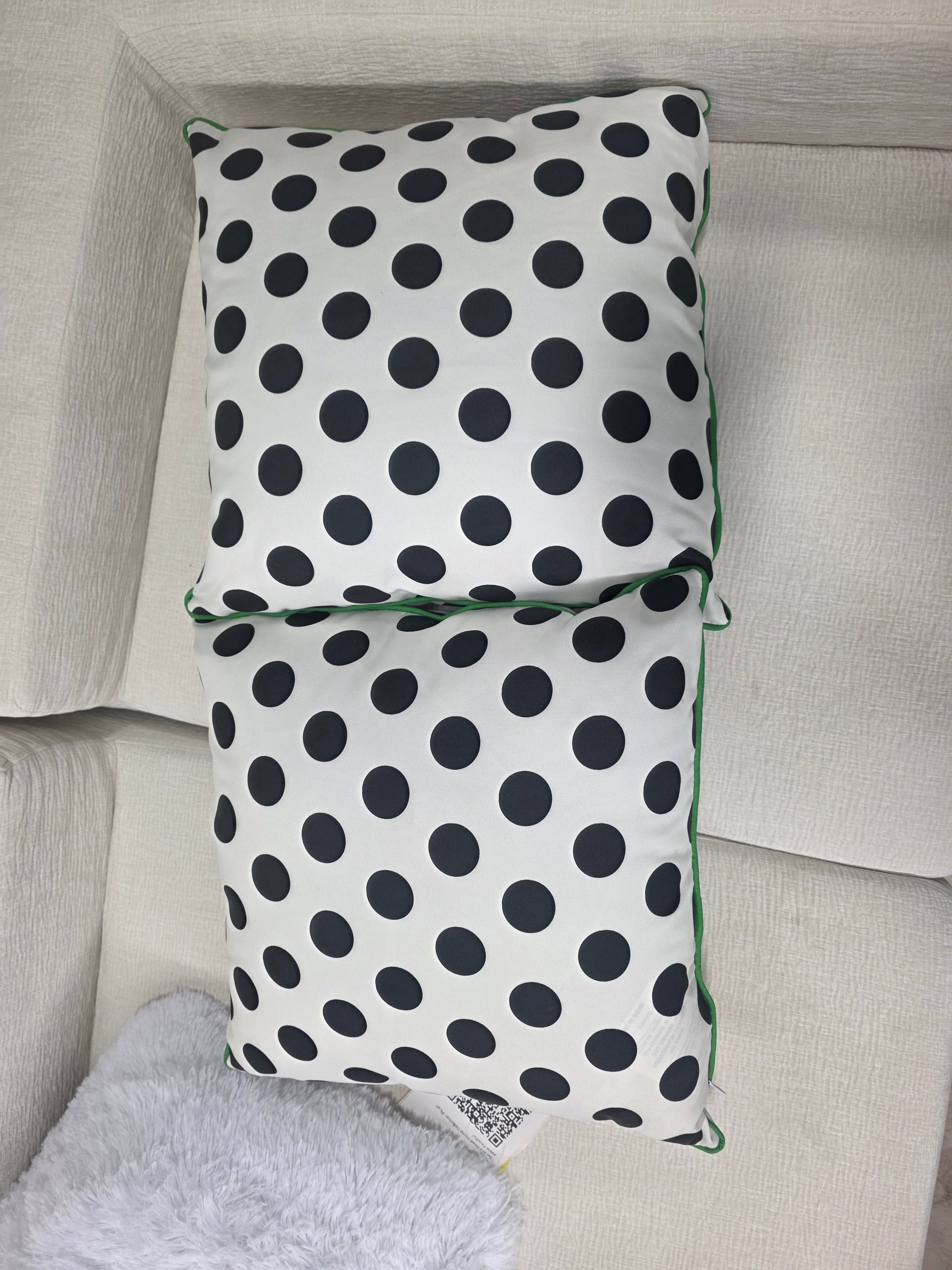 SET OF 2 Kate Spade x Target Polka Dot Throw Pillows- SHOWROOM ITEM