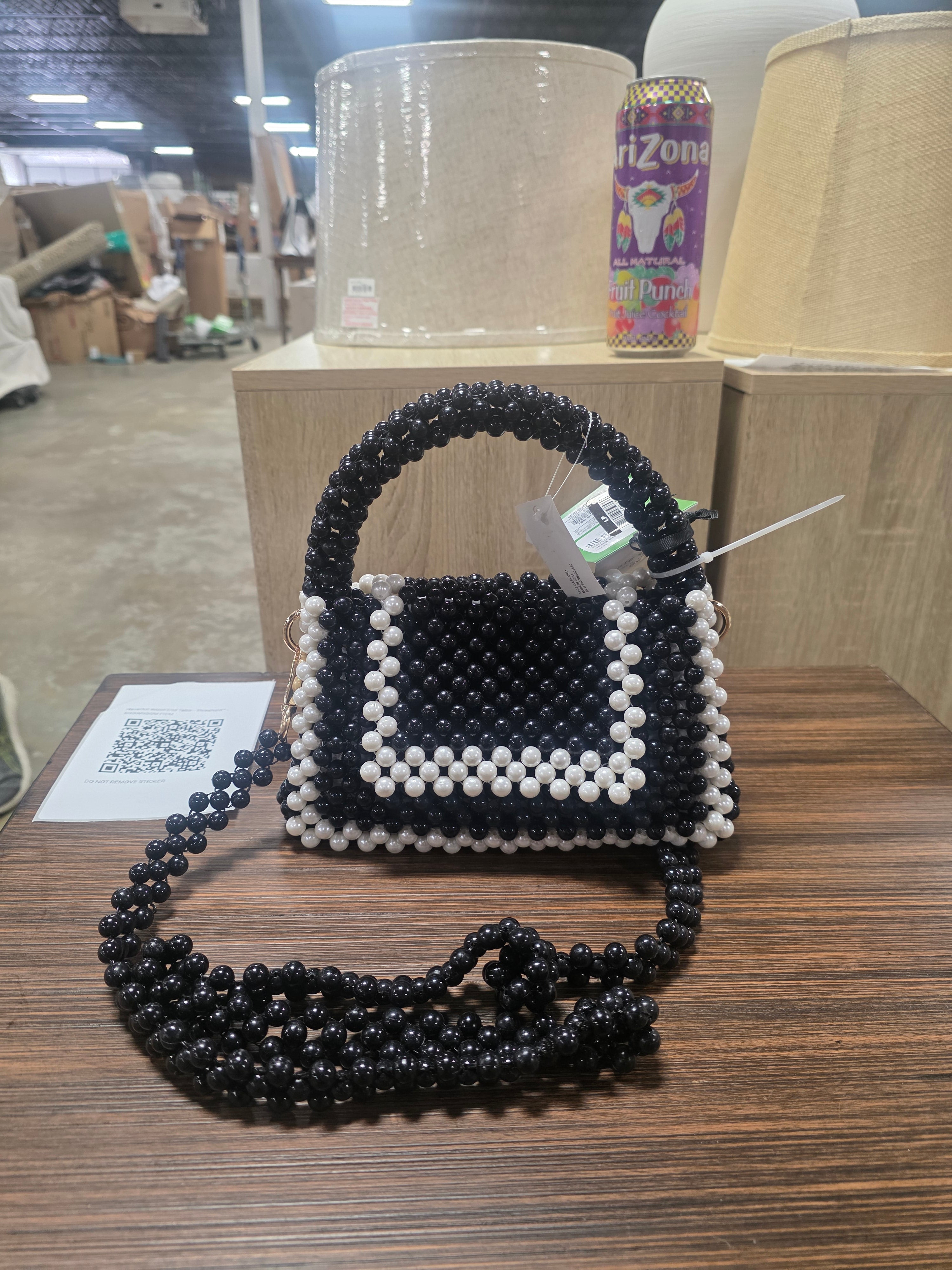 Target Kate Spade Pearl Bag Black And White Exclusive - SHOWROOM ITEM