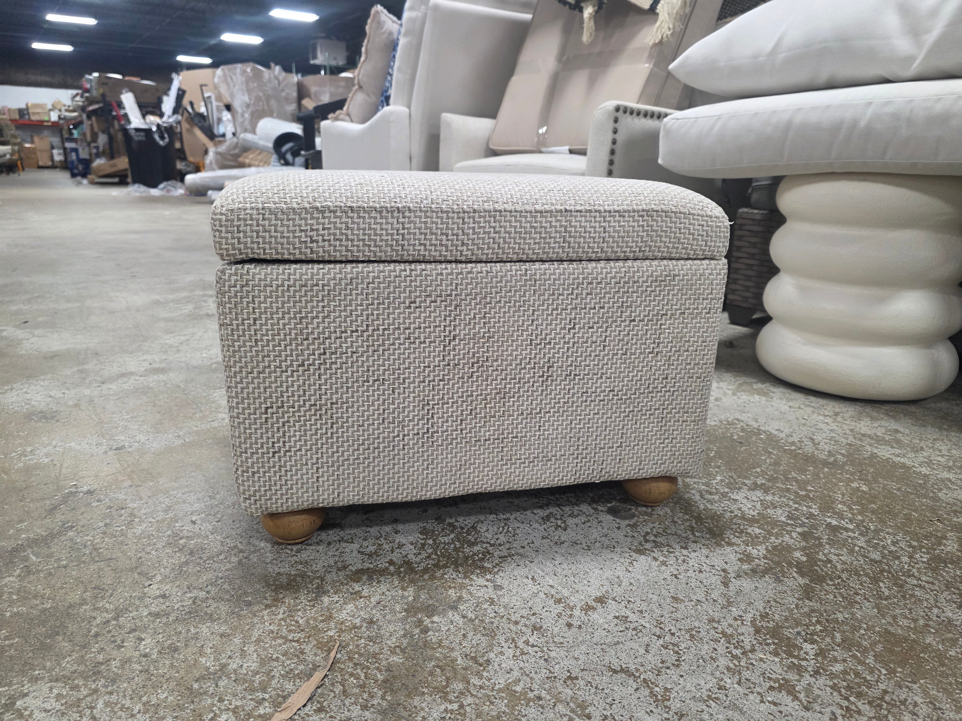 Upholstered Storage Ottoman - Hearth & Hand™ with Magnolia - SHOWROOM ITEM