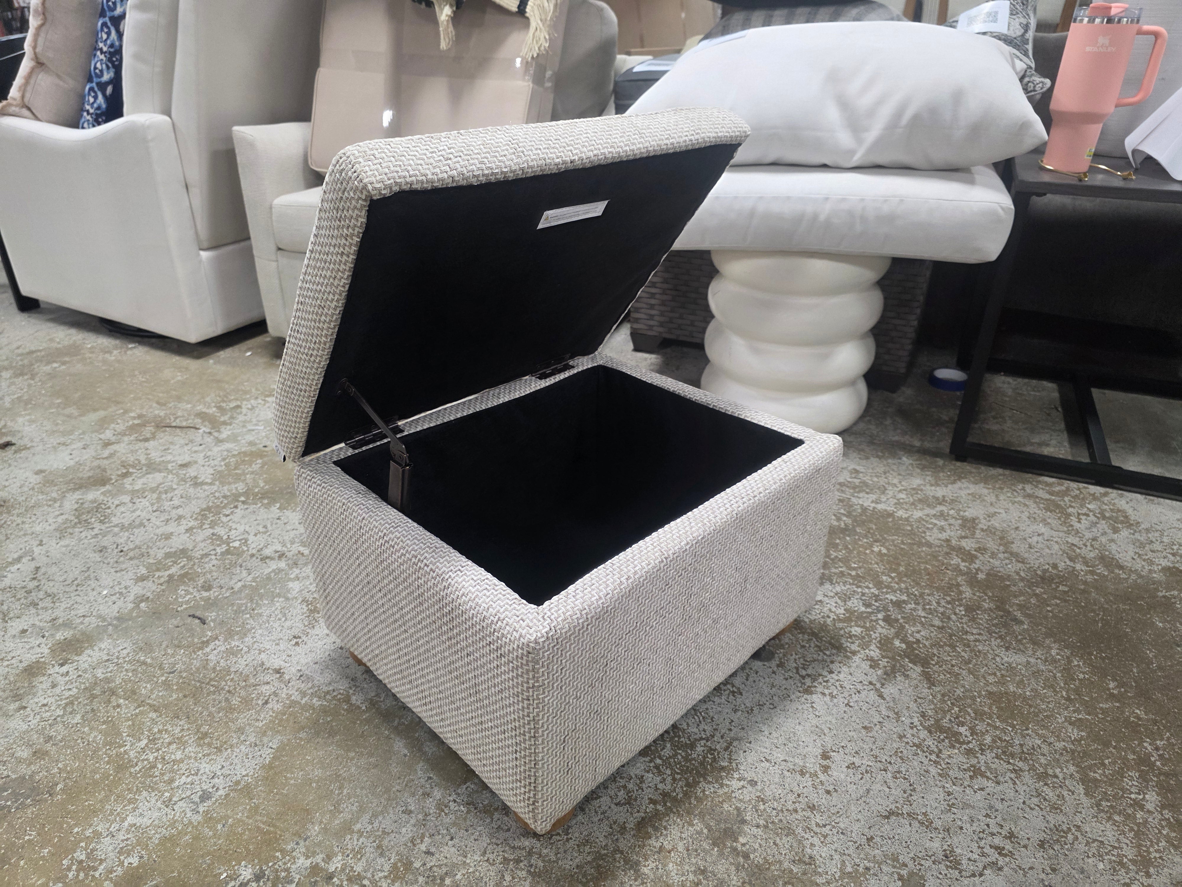 Upholstered Storage Ottoman - Hearth & Hand™ with Magnolia - SHOWROOM ITEM