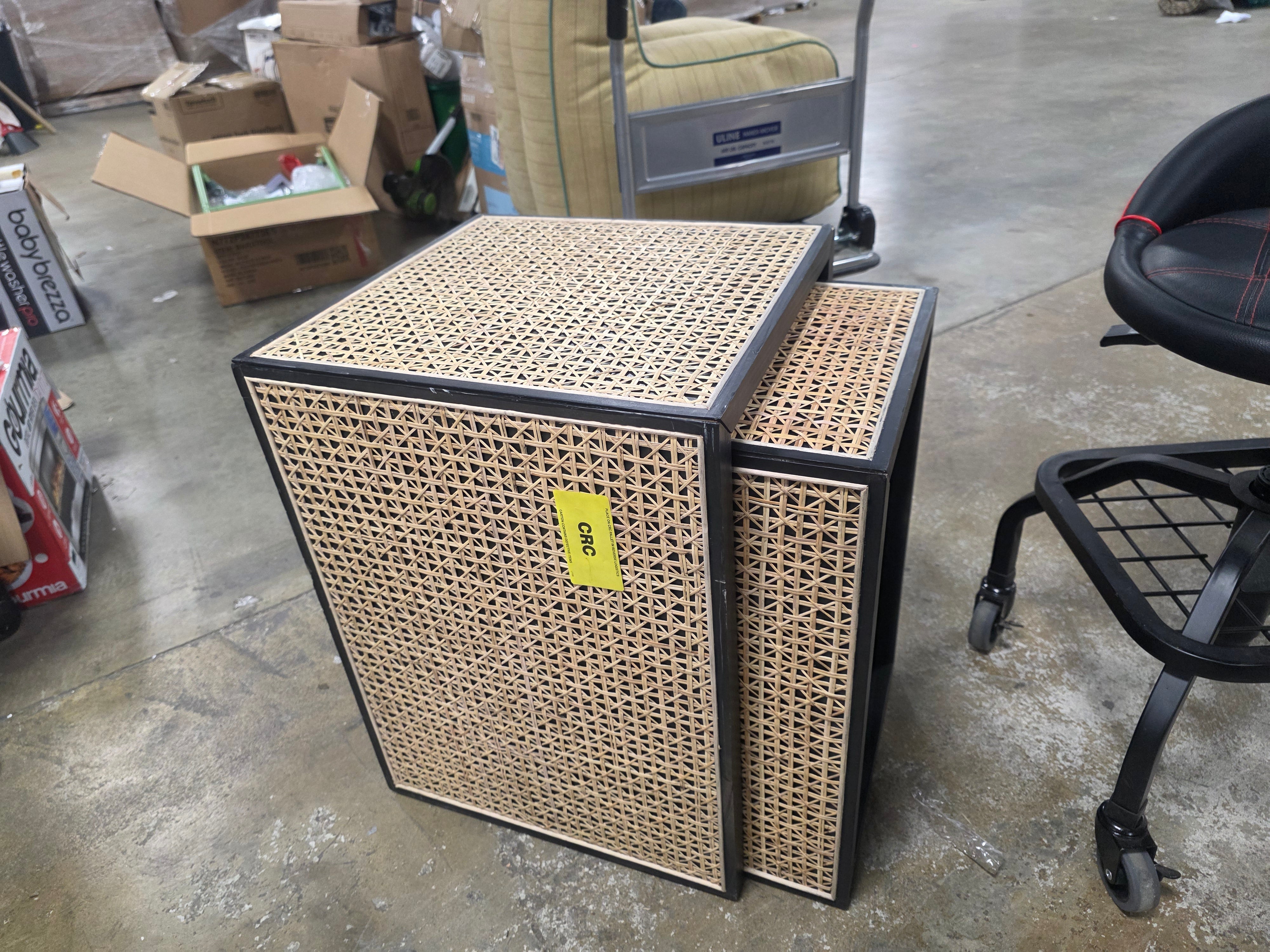 Nesting Accent Table Black/Natural - Threshold™ SHOWROOM ITEM