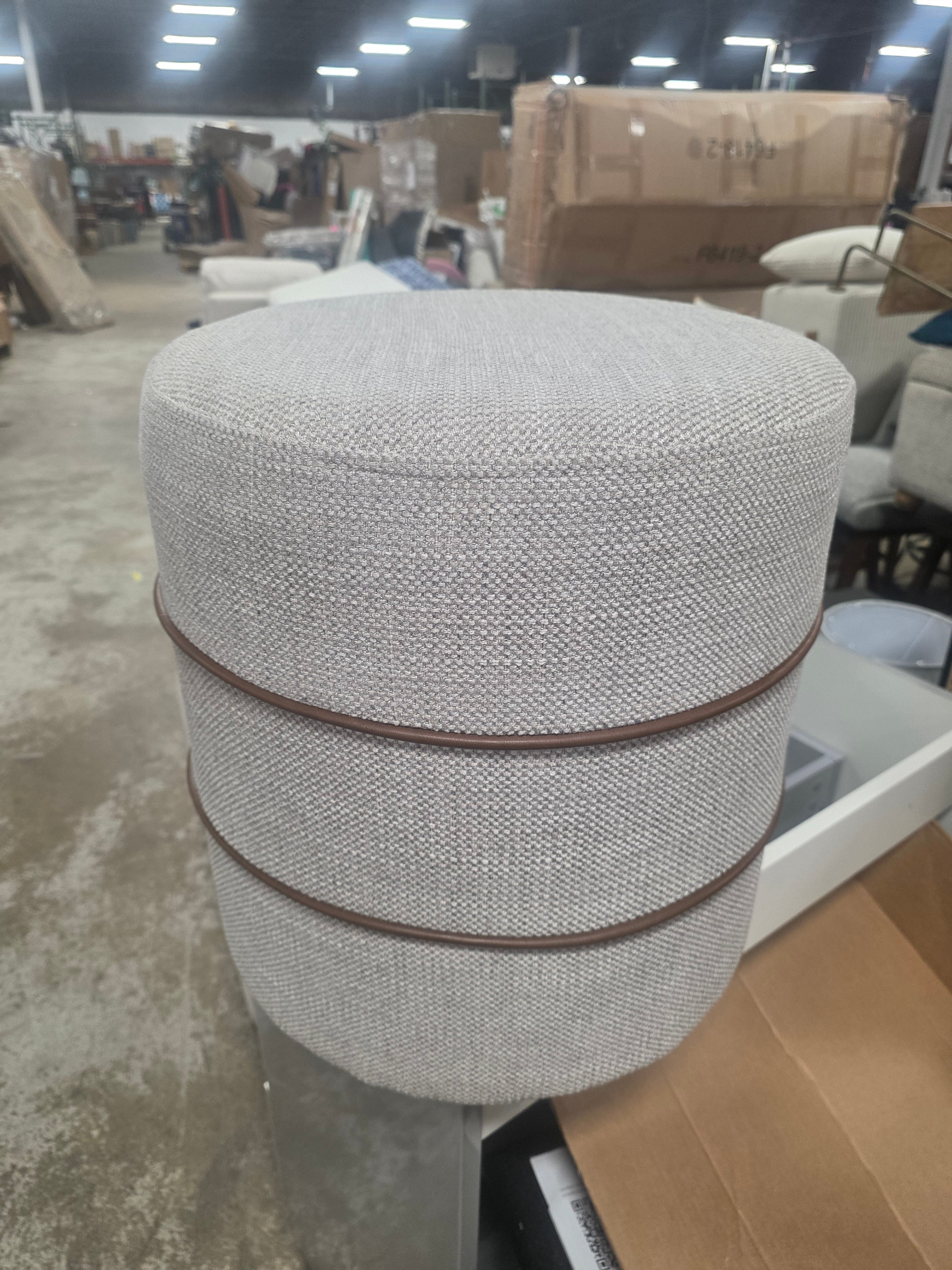 Catalina Round Ottoman - Threshold™ designed with Studio McGee - SHOWROOM ITEM
