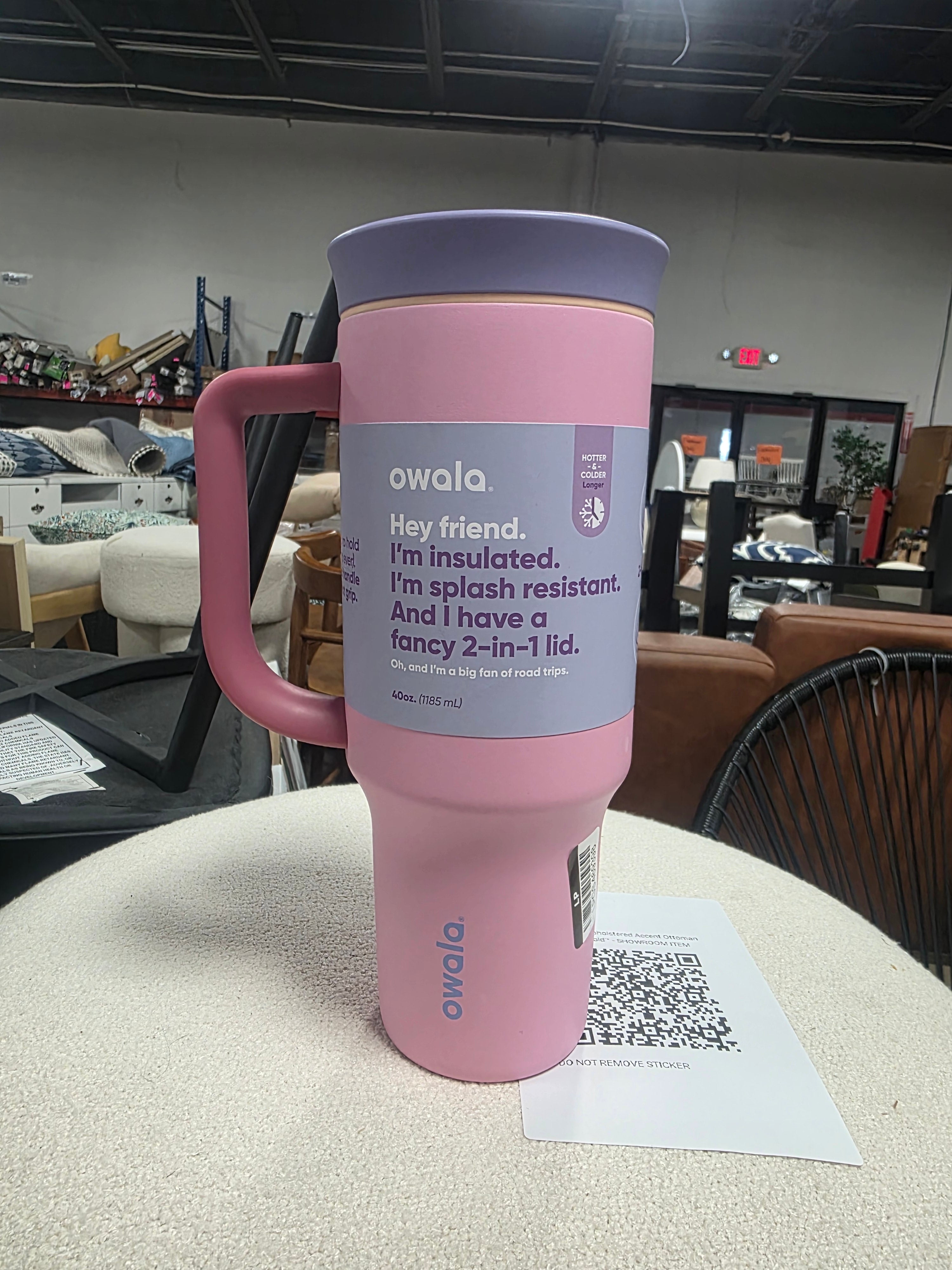Owala 40oz Stainless Steel Straw Tumbler - SHOWROOM ITEM