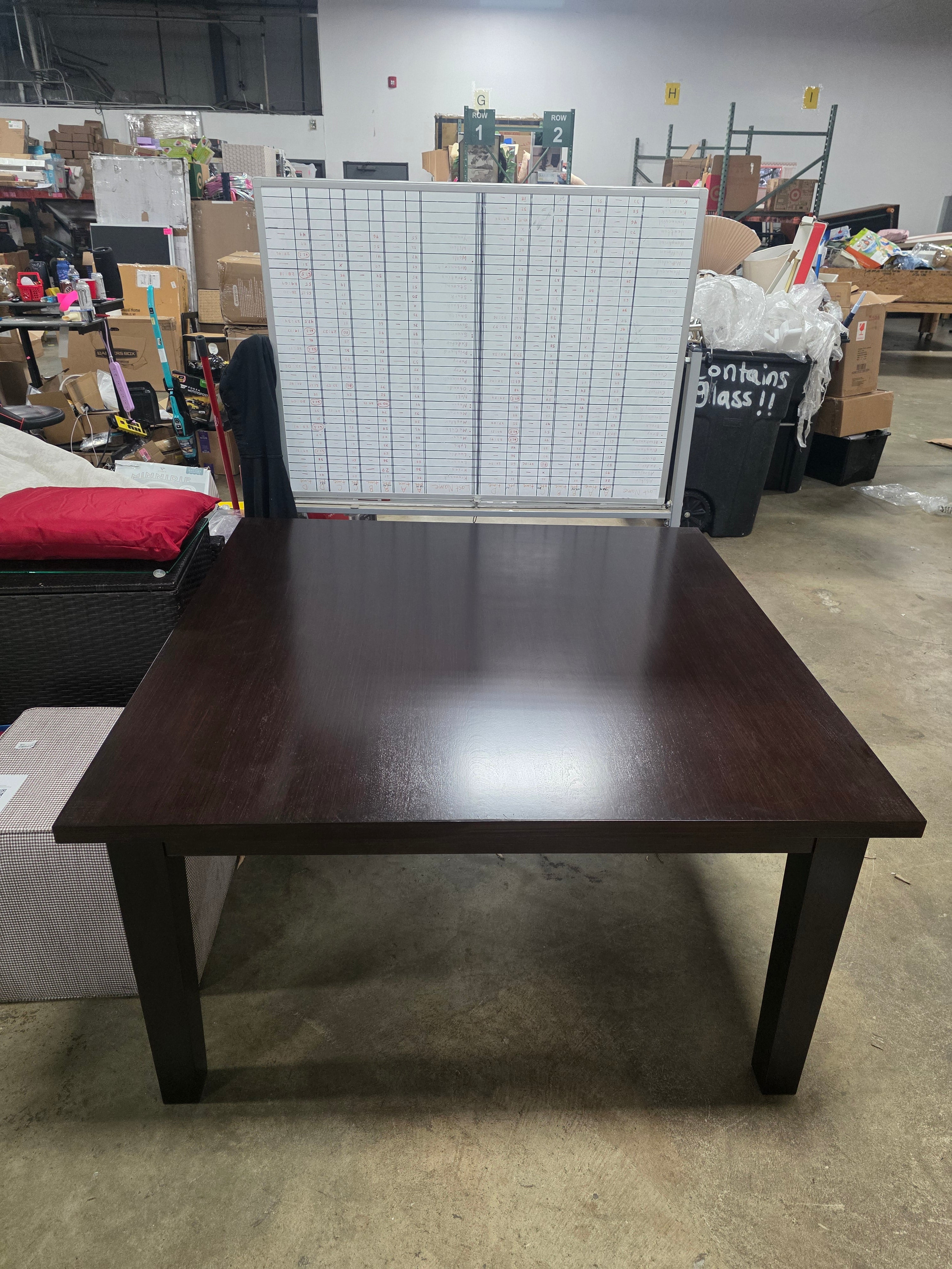WyndenHall 54"x54" Colburn Solid Hardwood Square Dining Table - SHOWROOM ITEM 🔴
