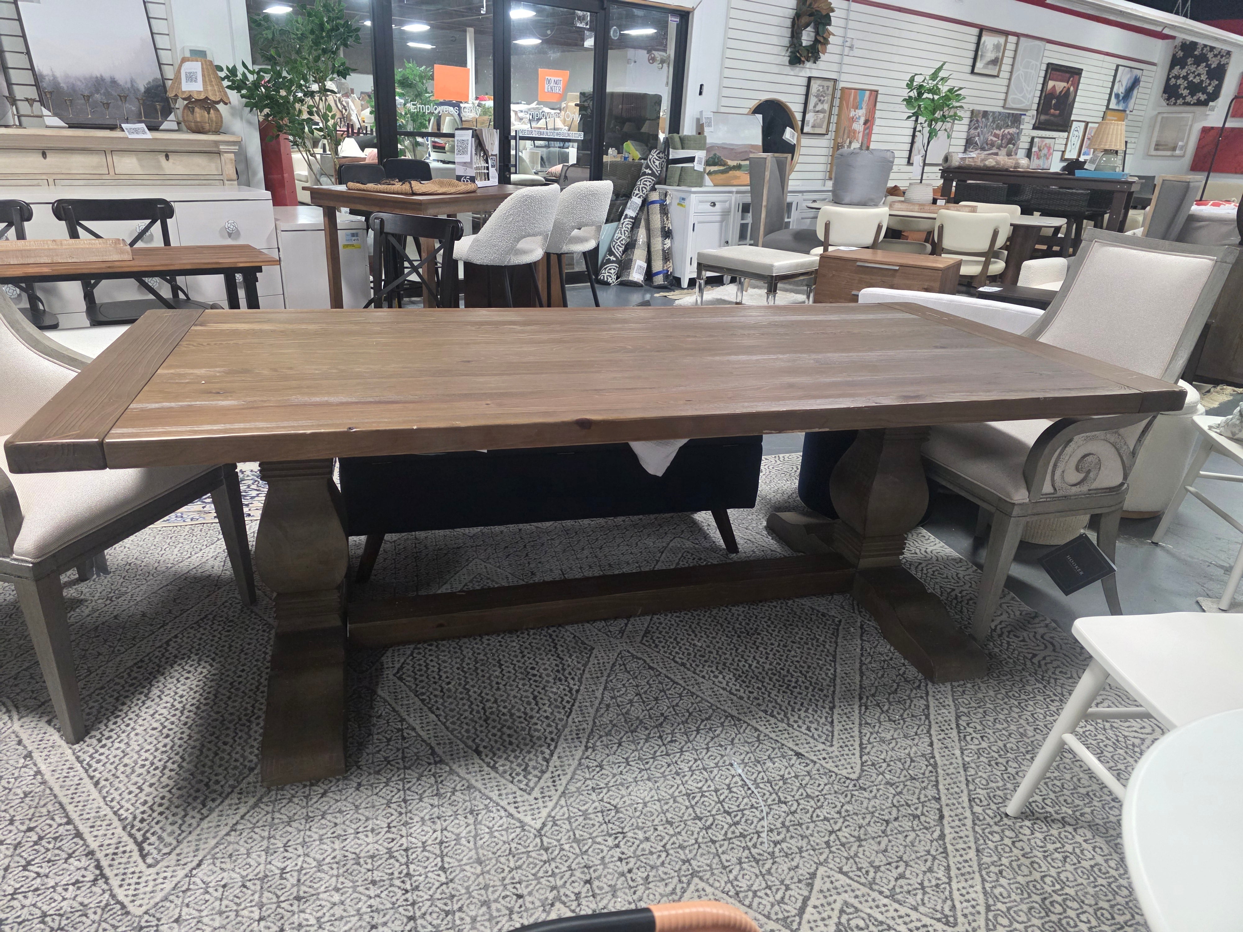 Quincy Reclaimed Pine Dining Table - SHOWROOM ITEM