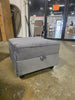 Livsey Velvet Ottoman - SHOWROOM ITEM