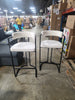 Modern Upholstered Hollow Bar Stool - (Set of 2) - SHOWROOM ITEM