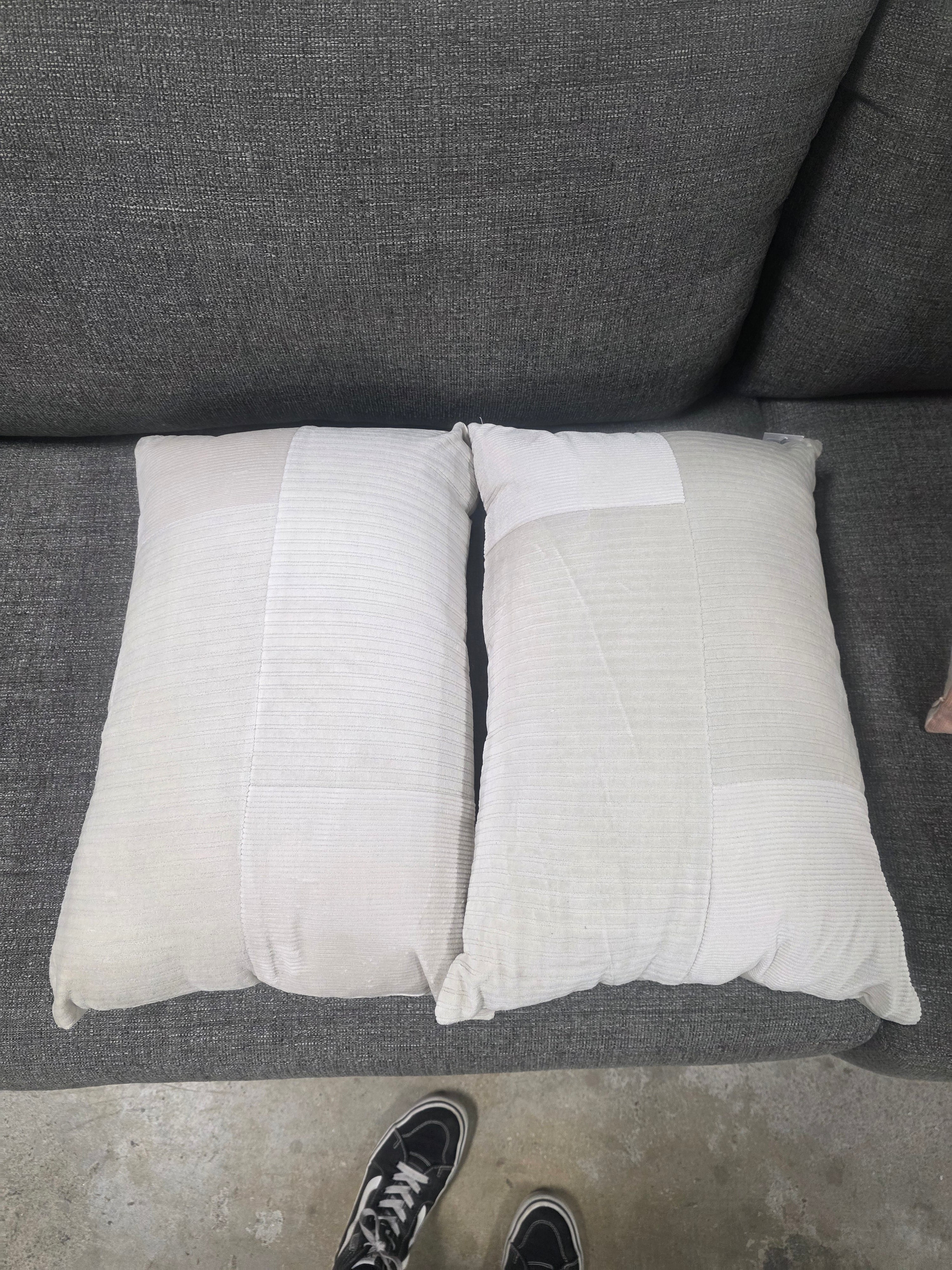 Berkley Textured Cotton Throw Pillows (Set of 2) - SHOWROOM ITEM