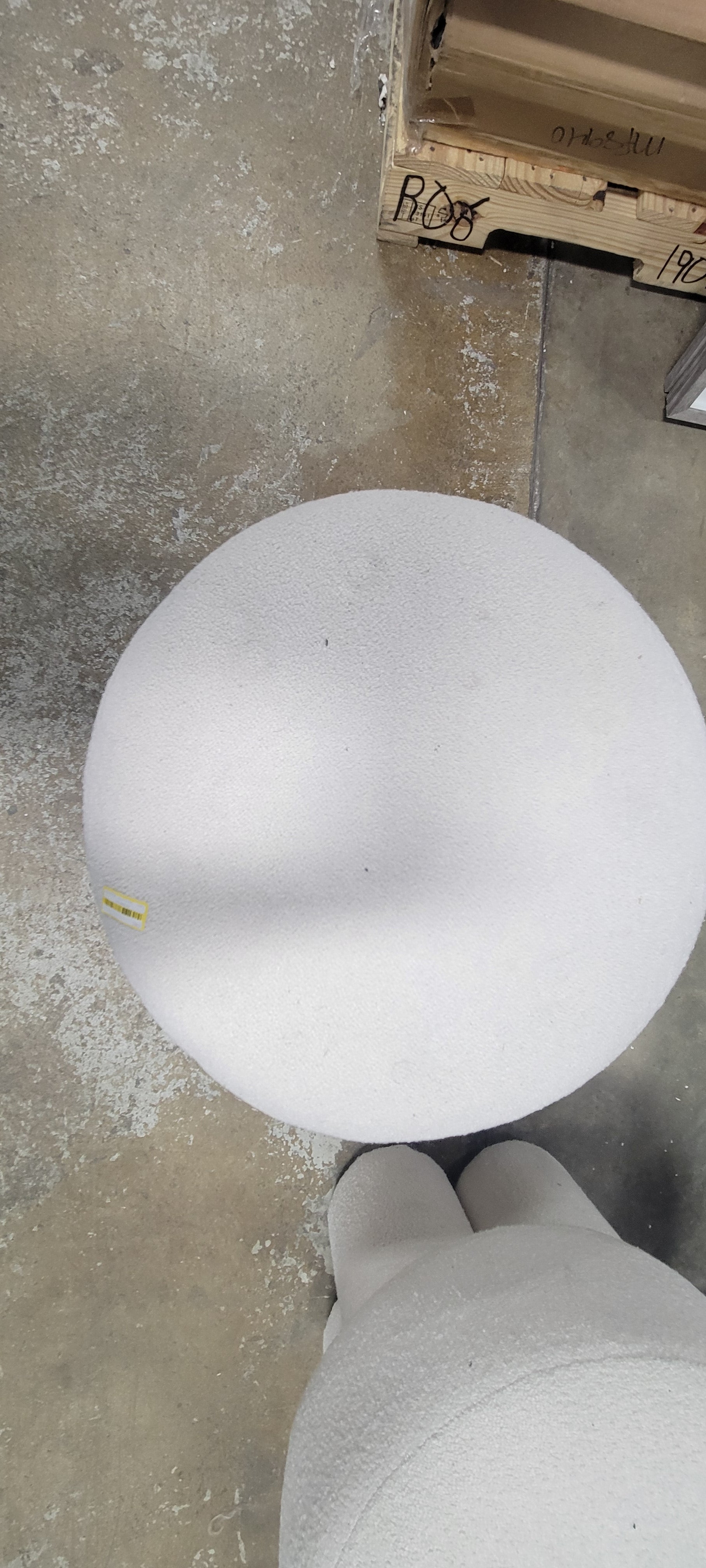 Boucle Fully Upholstered Accent Ottoman Stool - Threshold™ - SHOWROOM ITEM