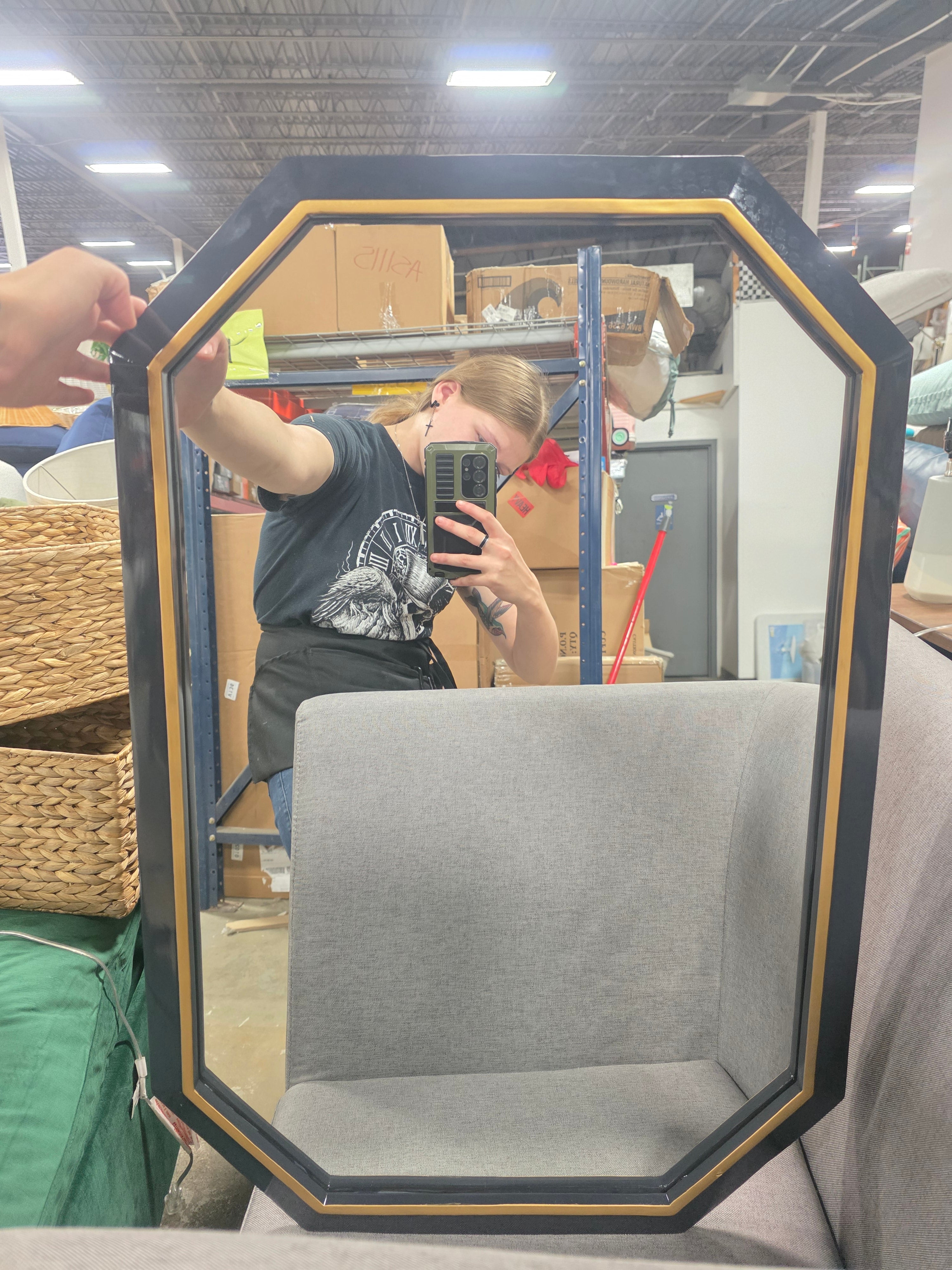 20"x30" Lacquer Resin Mirror - Threshold - SHOWROOM ITEM
