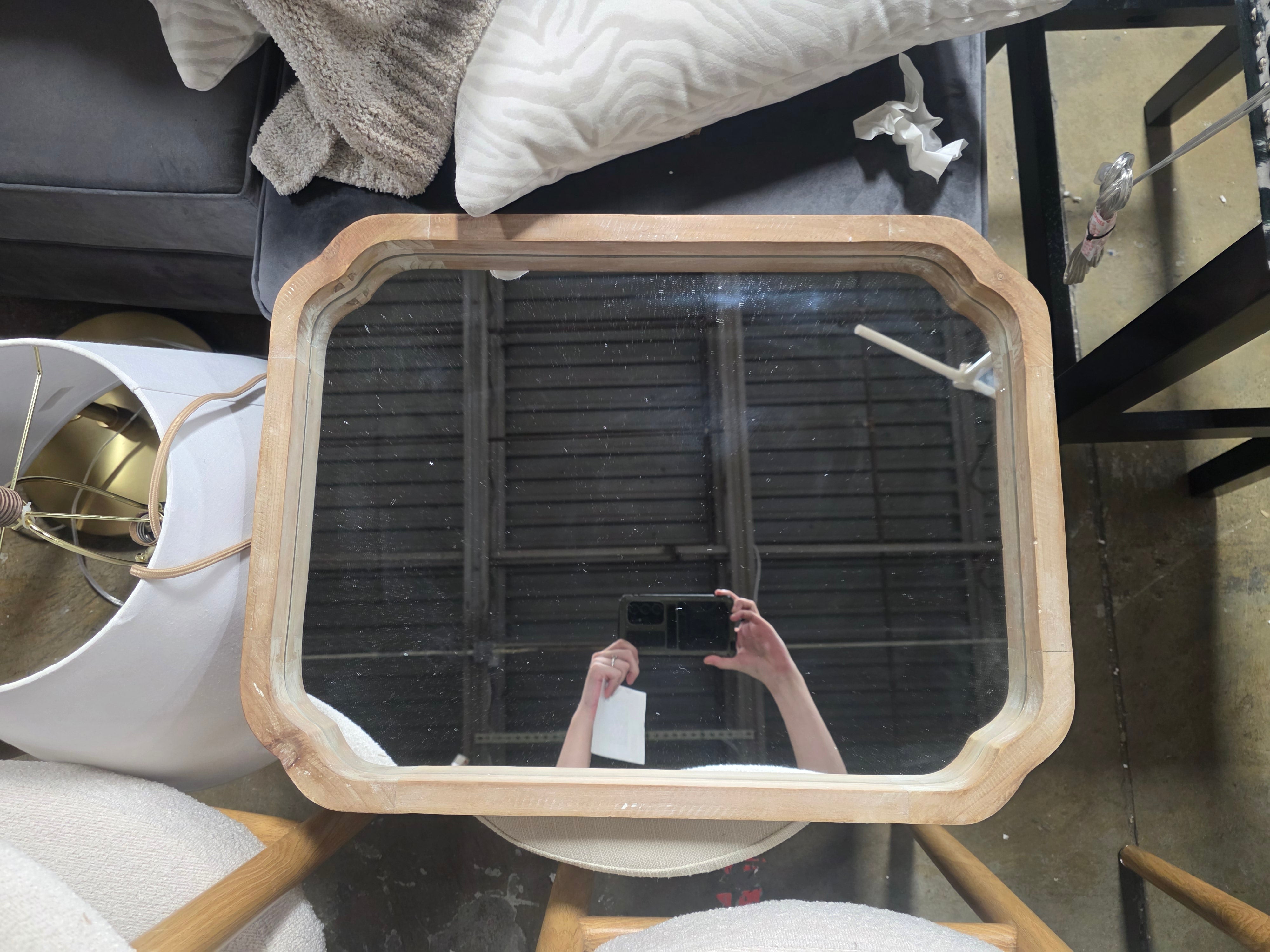 Marston Wood Framed Decorative Wall Mirror 18"x24" - Kate & Laurel - SHOWROOM ITEM