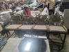 Bayou Breeze Modern Wicker Rattan Barstools With Back Aluminum - SHOWROOM ITEM