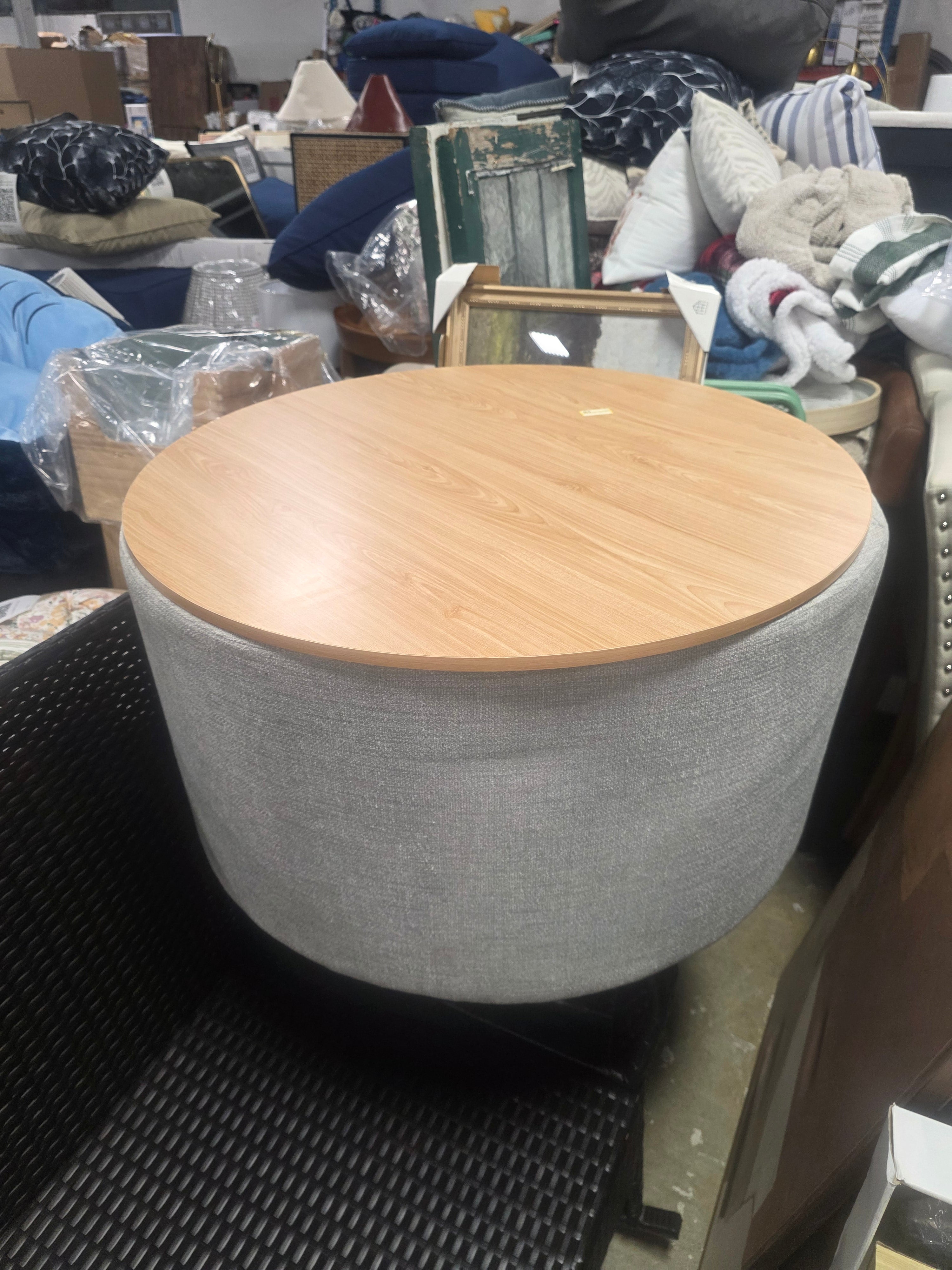 30" Dinah Storage Ottoman - HomePop - SHOWROOM ITEM 