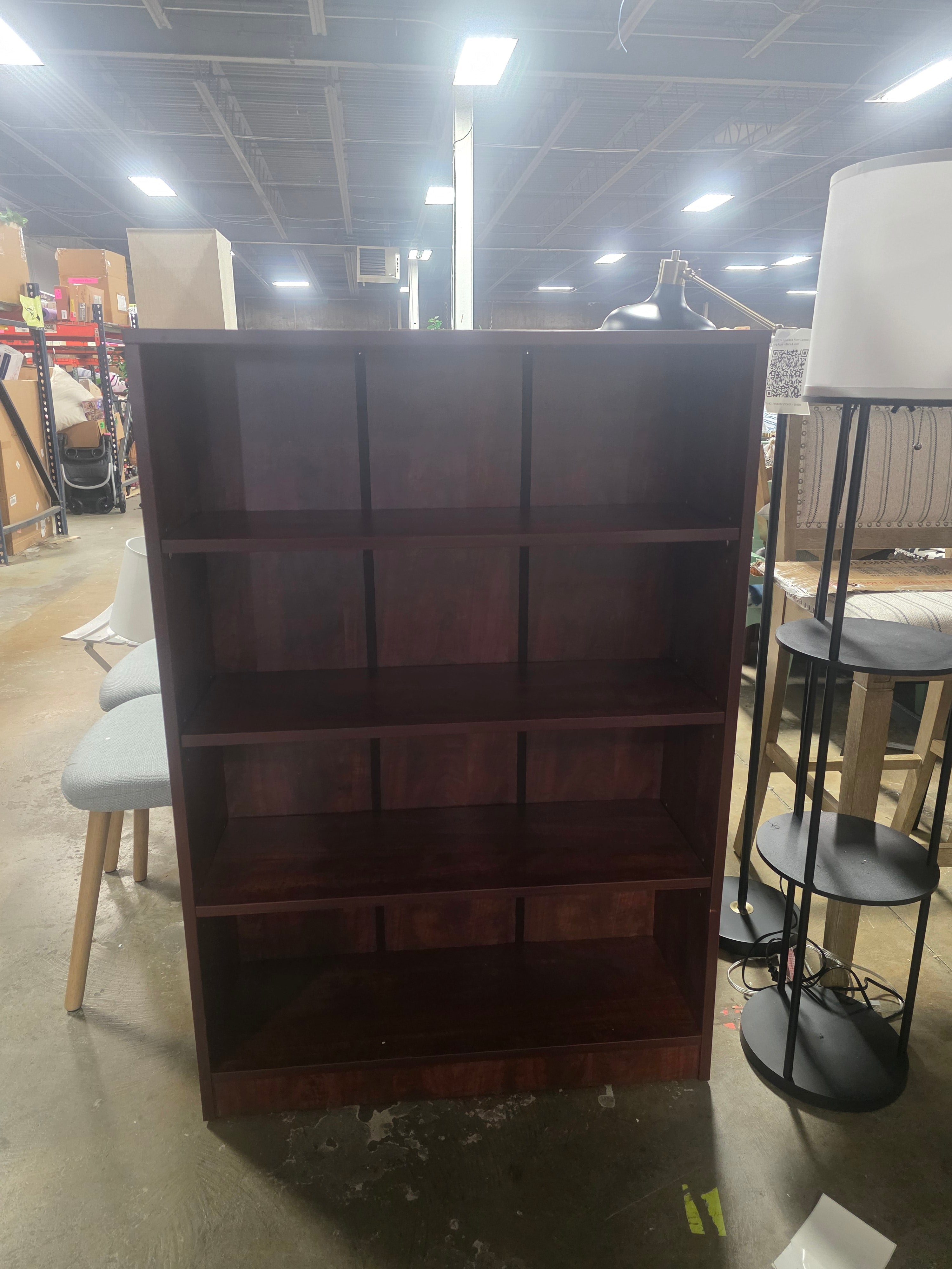 Farini Cherry 4 Shelf Bookshelf - SHOWROOM ITEM 