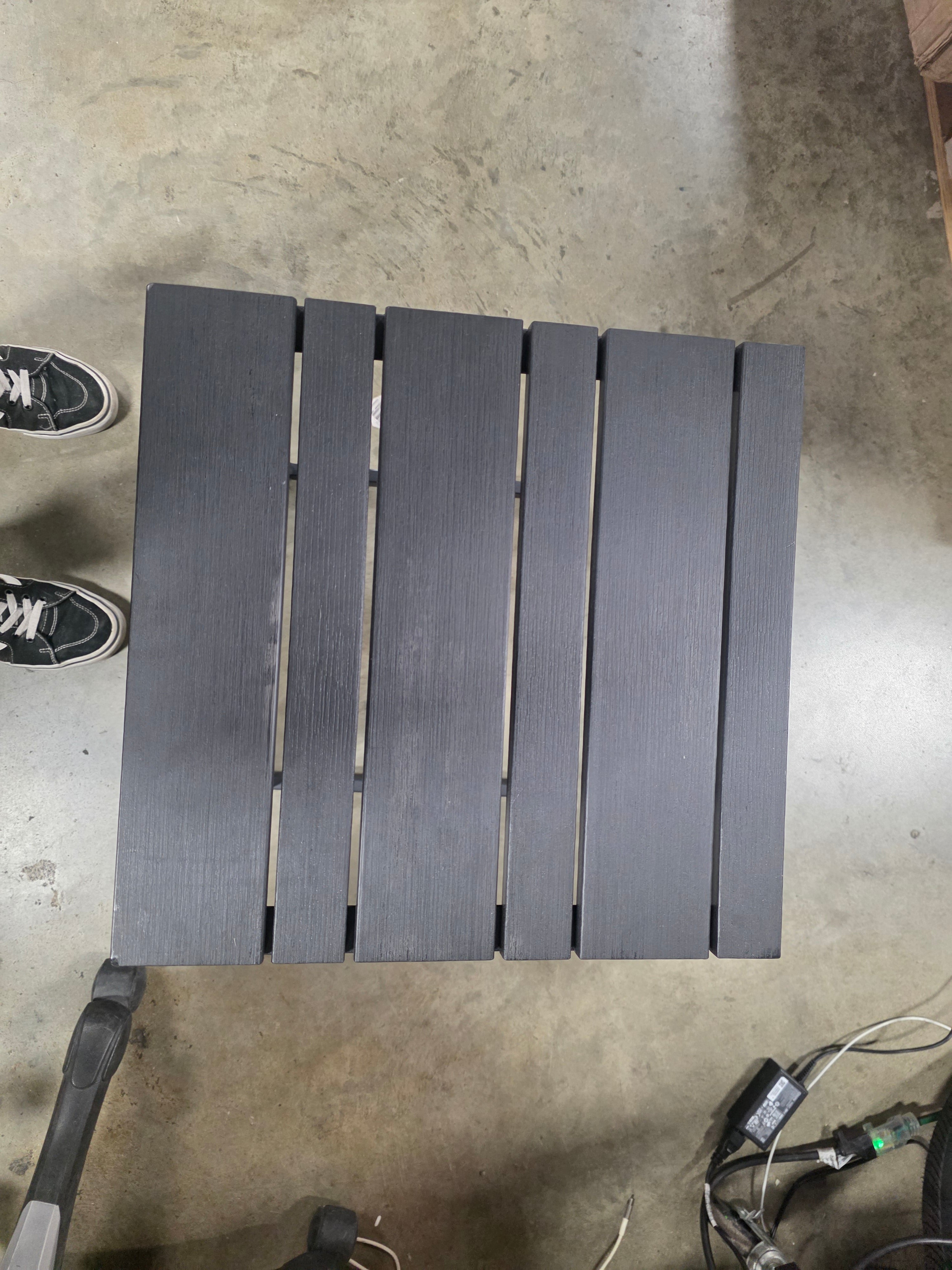 Christopher Knight Home Cape Coral Outdoor Modern C Shaped Aluminum Side Table - Final Cut