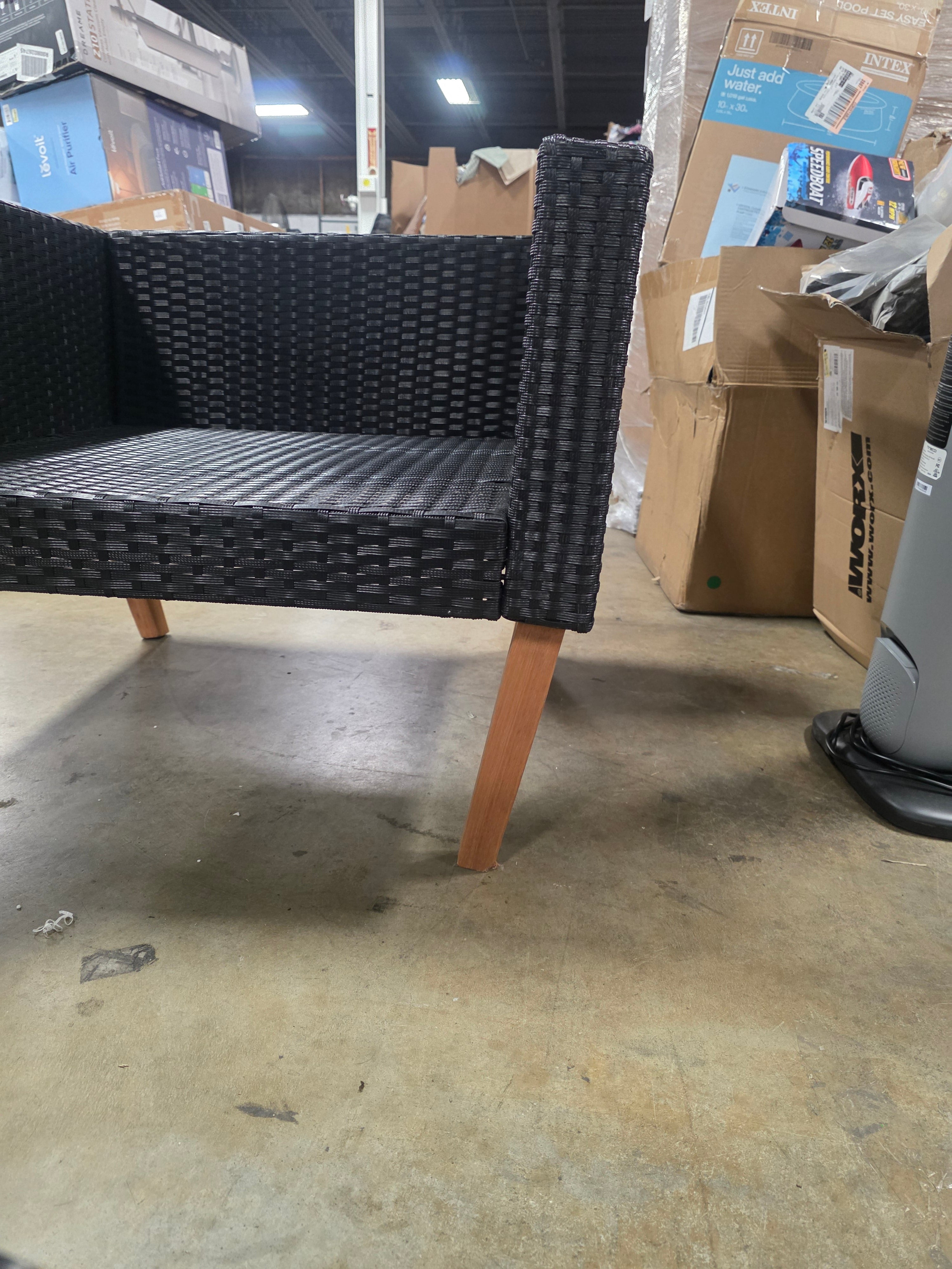 vidaXL Patio Furniture Set 2 Piece - Seat and ottoman - Final Cut