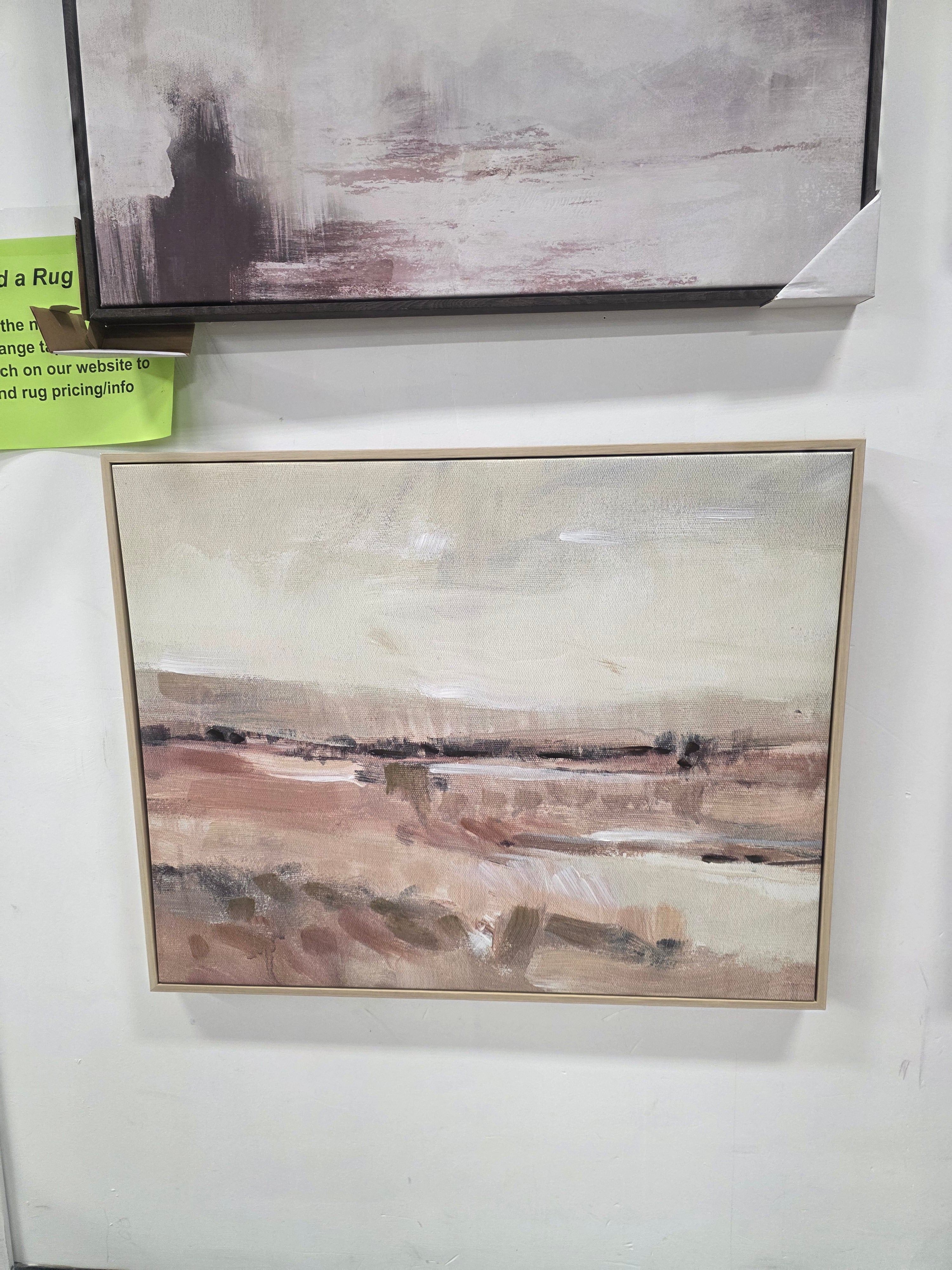 24" x 30" Faded Landscape Framed Wall Canvases Natural - Threshold - SHOWROOM ITEM 