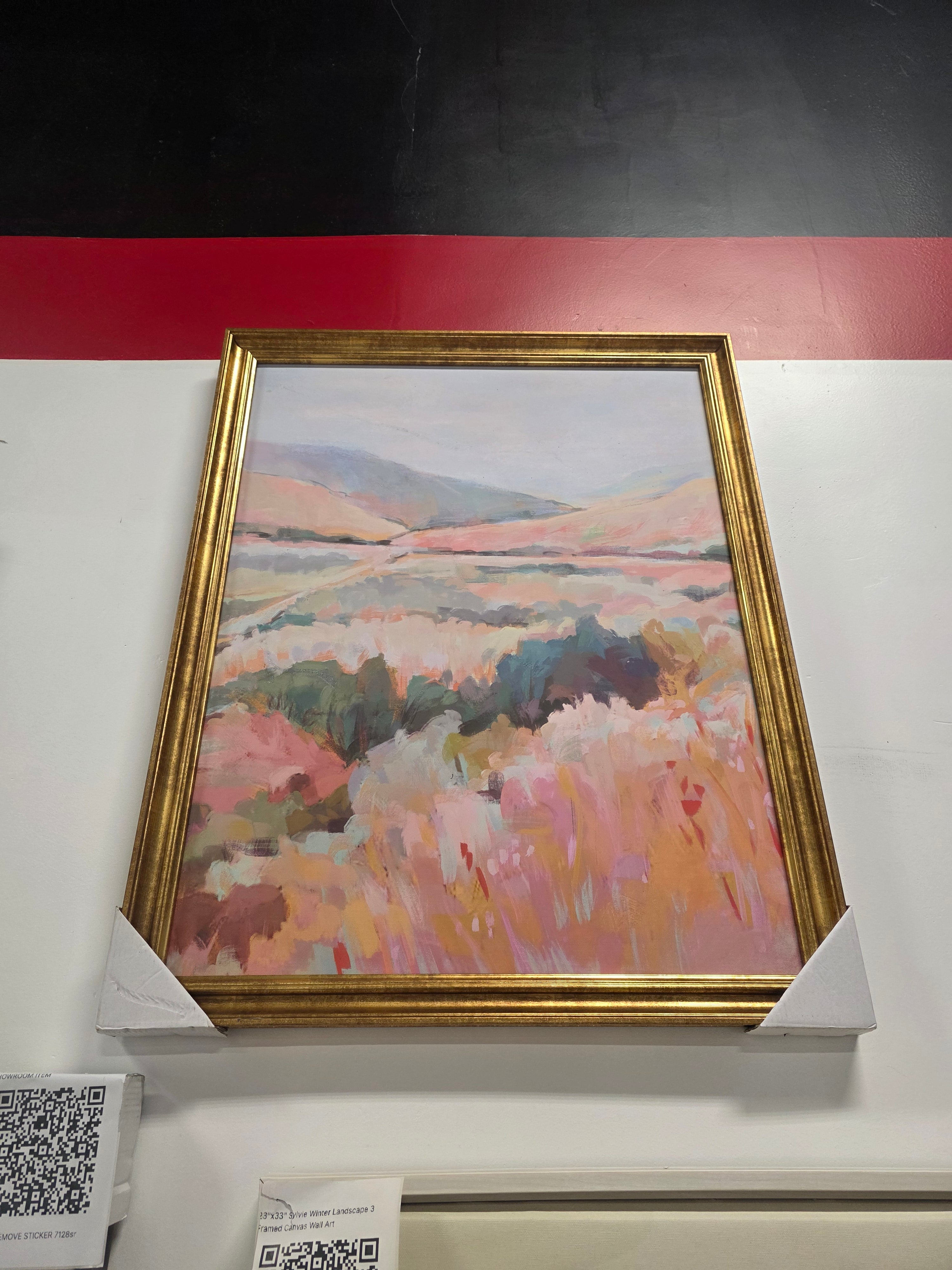 24"x30" Colorful Landscape Canvas Board Framed Art - Threshold™ - SHOWROOM ITEM 