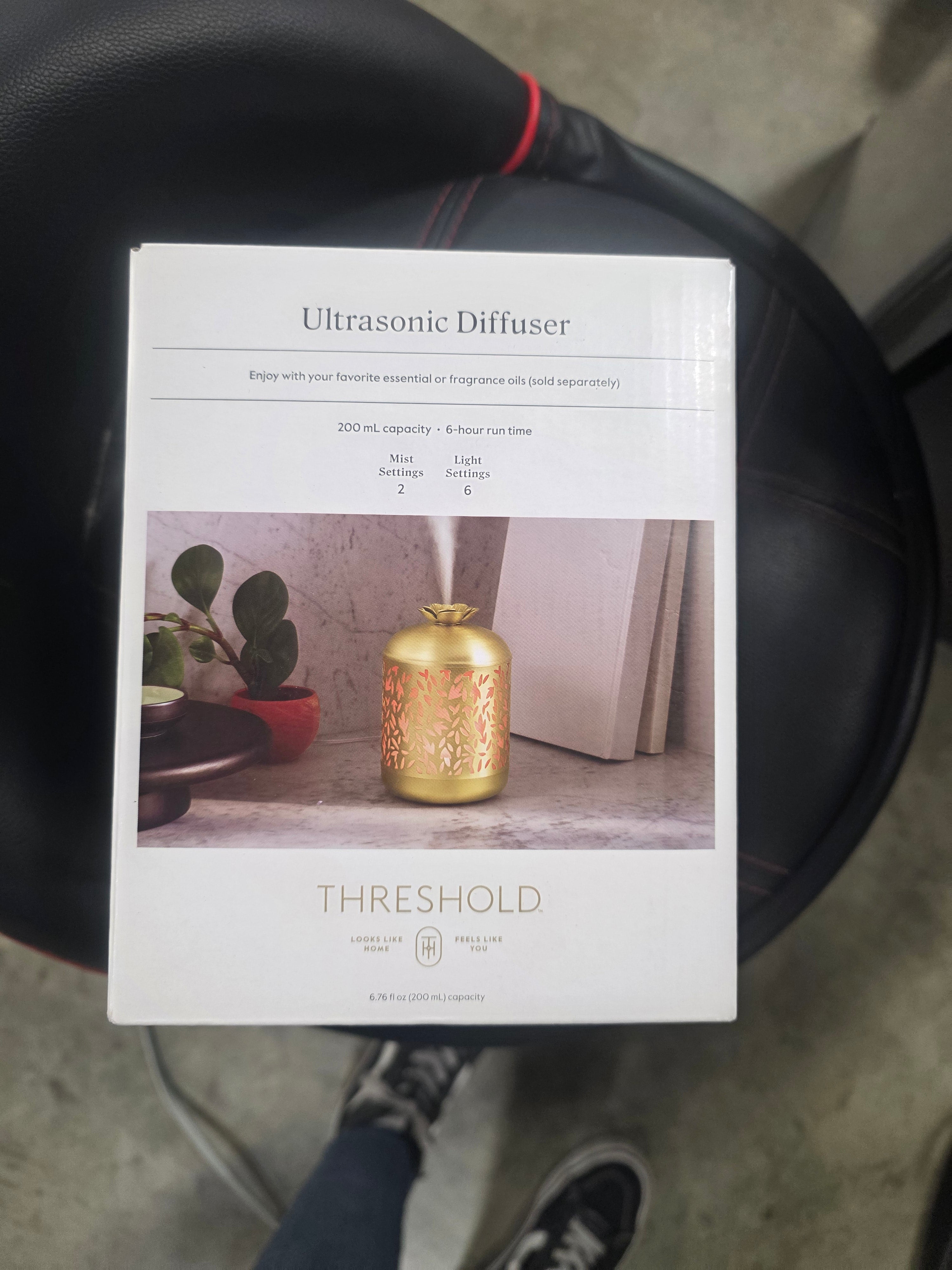 Threshold NWT Gold Metal Floral Cutout Ultrasonic Diffuser 200mL - Final Cut