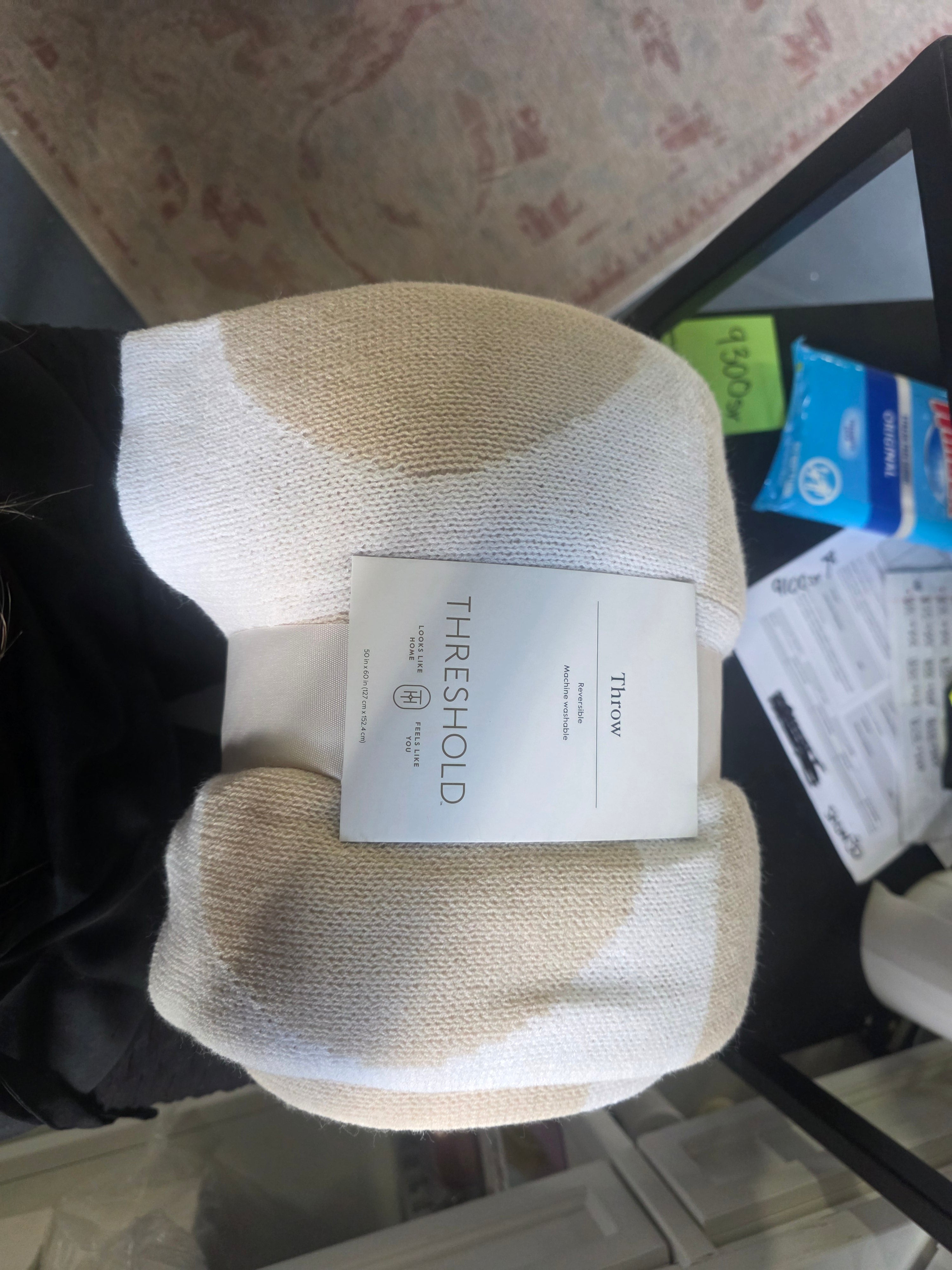 Threshold Reversible Knit Geo Throw Blanket - SHOWROOM ITEM 
